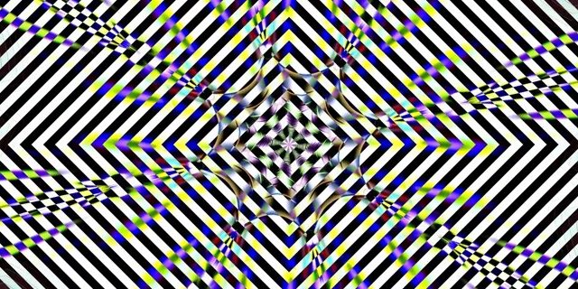 Neon Tunnel Hypnotic Diamond Vortex VJ Loop 60fps 2:1 Screensaver